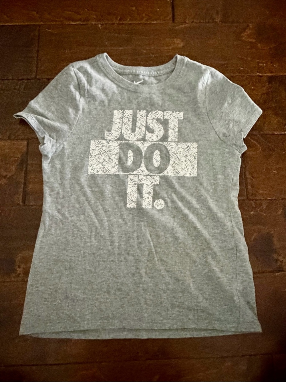 Girls Nike Gray Crewneck Tee